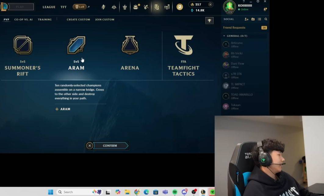 LOL冠军选手认为大乱斗比单排更(gèng)有(yǒu)价值