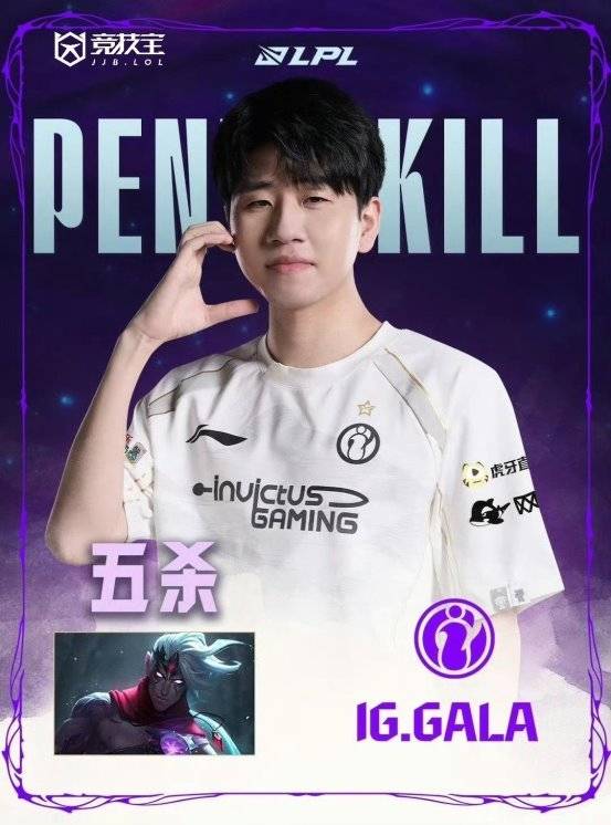 LOL： gala成(chéng)LPL历史五殺(shā)王(wáng)